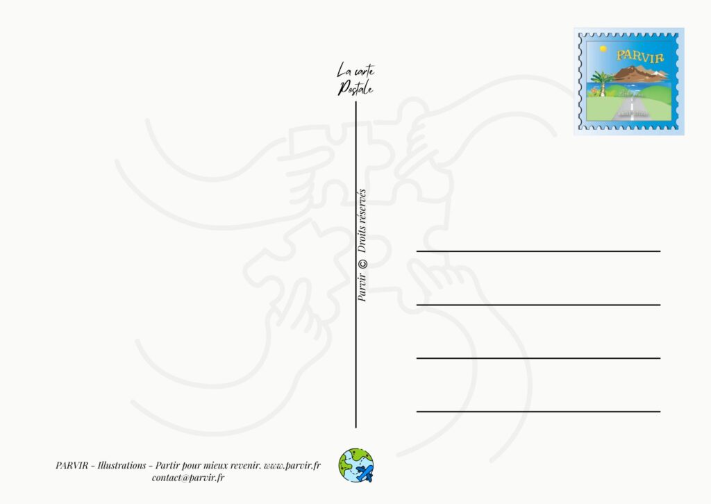 Le plaisir d’écrire : recevez votre carte postale PARVIR 2 Verso viergeee