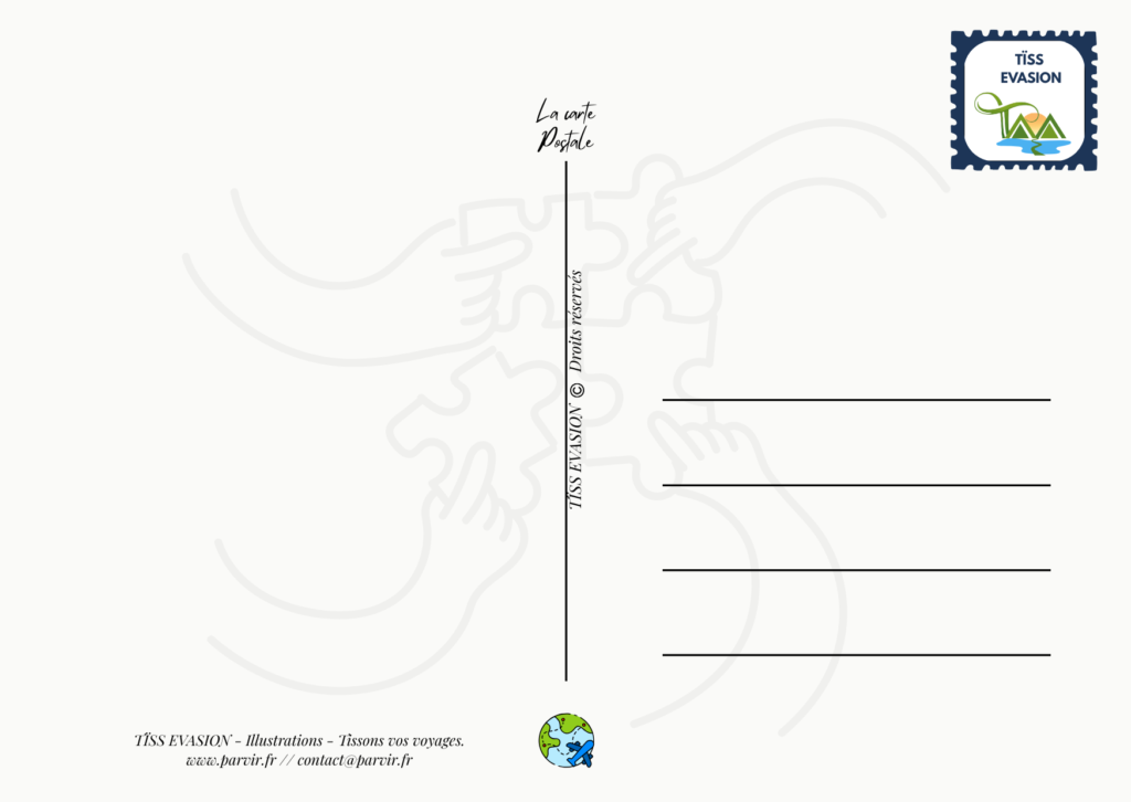 carte postale verso Tïss Evasion